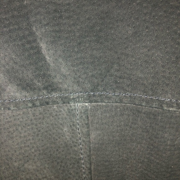 Jones New York Genuine Leather/Suede Faux Fur Barn Coat medium - Picture 10 of 14